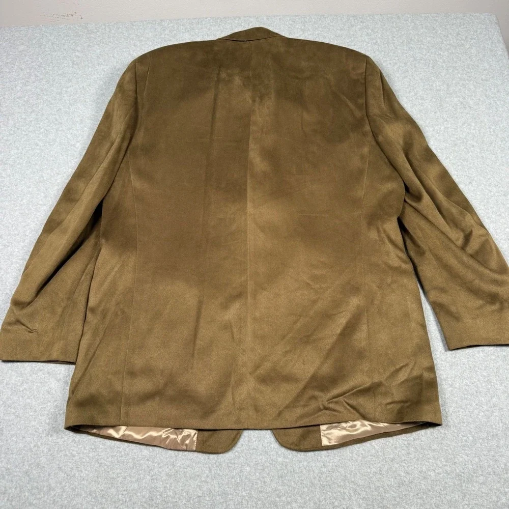 Brandini Robinsons-May Mens 46T Faux Suede Blazer Jacket Brown Made in Canada